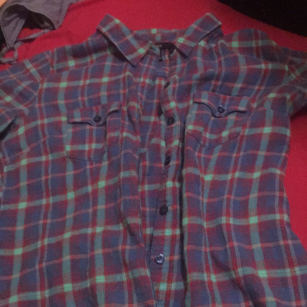 Short sleeve flannel